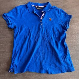 Blue Polo Ralph Lauren Short Sleeve Polo Collared Shirt Tee L